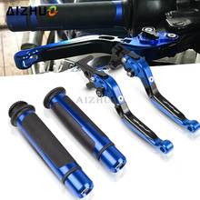 For YAMAHA FZ6 FAZER 2004-2010 FZ1 FAZER 2006-2015 Motorcycle Adjustable Folding Extendable Brake Clutch Levers+Handle Grips 2024 - buy cheap