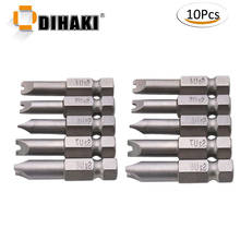 10pcs/Pack U-shaped Tip Electric Screwdriver Bits 50mm 1/4 Inch Hex Handle U4 U5 U6 U7 U8 S2 Alloy Steel Magnetic Drill Bits 2024 - buy cheap