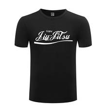 Jiu Jitsu-Camiseta con letras creativas para hombre, camisa de manga corta con cuello redondo, de algodón, informal, de verano, nueva 2024 - compra barato