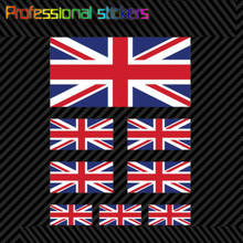Pegatinas de bandera británica para coche, autocaravana, portátil, motocicleta, conjunto surtido de 8 Uds. 2024 - compra barato