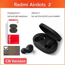 Оригинальные беспроводные Bluetooth-наушники Xiaomi Redmi Airdots 2 TWS, 20 шт./лот, наушники с голосовым управлением и шумоподавлением, стереонаушники 2024 - купить недорого