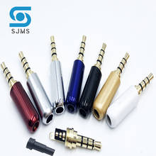 2pcs Copper 3/4 Pole 3.5mm Gold Plated Plug Male Headphone Jack 3.5 mm Stereo Audio Connector for 4mm Cable Adapter 2024 - buy cheap