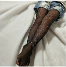 2019  Fashion Toddler Kids Mesh Fishnet Net Tights Pattern Pantyhose Stockings Rhinestone Shine Girls Children Fashion Casual 2024 - buy cheap