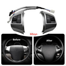 Left + Right + wire Steering Wheel Remote Control Switch 6keys for Hyundai Elantra HD 2008-2015 Music Switch Button 2024 - buy cheap