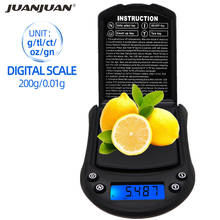 Digital scales 200g 0.01g Electronic Pocket Jewelry Gram Weight Balance weighting Scale LCD display with backlight 40%off 2024 - buy cheap