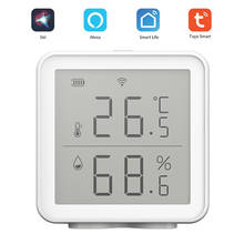 Tuya WIFI Temperature and Humidity Sensor, Indoor Hygrometer Thermometer with LCD Display for Google Home, Alexa 2024 - buy cheap