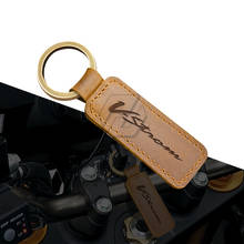 Motorcycle Keychain Motocross Cowhide Key Ring Fits for Suzuki V-Strom 250 650 1000 1000XT 2024 - buy cheap
