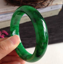 Zheru Jewelry Natural Myanmar Jadeite Bracelet Carved Green 54-61mm Princess Female Bracelet Jewelry Gift 2024 - buy cheap