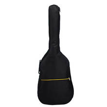 40 41 дюймов плотная ткань Оксфорд сумка для гитары чехол рюкзак простой народный большой чехол для гитары чехол с двойным плечевым ремнем QB1005 2024 - купить недорого