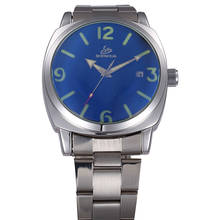 SHENHUA Watches Men Stainless Steel Band Auto Date Automatic Mechanical Watches Men Waterproof Mechanical Wristwatches Men 2024 - buy cheap