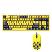 AJAZZ-Combos de Gaming Cherry Switch, 96 teclas, Teclado mecánico, ratón, Sensor máximo de 16000DPI, PMW338, ratón de jugador para PC 2024 - compra barato