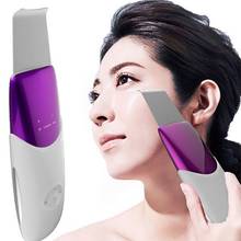 Ultrasonic Facial Scrubber Skin Scrubber Ultrasound Facial Pore Cleaner Anion Ultrasonic Face Peeling Lifting Massager Skin Care 2024 - buy cheap