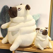 Muñeca de peluche de Bulldog para niños, juguetes de peluche de perros, cojín suave, regalo para cachorros 2024 - compra barato