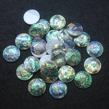 5pcs nature shell beads cabochons 16mm  round shape mother of pearl all kinds of colors good selling items top selling with for 2024 - buy cheap