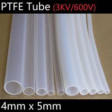 PTFE Tube ID 4mm x 5mm OD F46 Insulated Capillary Heat Protect Transmit Hose Rigid Pipe Temperature Corrosion Resistance 600V 2024 - buy cheap