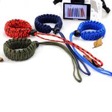 23cm Nylon Adjustable Paracord Anti Lost Braided Wristband Paracord Plaited Rope EDC Outdoor Camping Survival Saving Bracelet 2024 - buy cheap