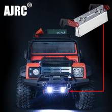 For 1/10 Rc Simulation Climbing Car Trax Trx-4 Defender Trx4 Bronco Front Bumper Metal Protection Plate Chassis Armor Lamp  2024 - buy cheap