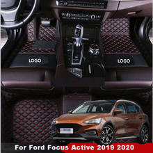 Tapete decorativo para carro ford focus active 2019 2020, à prova d'água, com proteção para o interior, acessórios de decoração 2024 - compre barato