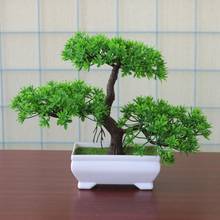 Fake Artificial Plants Bonsai Potted Plant Mini Simulation Pine Tree Home Decor 2024 - buy cheap