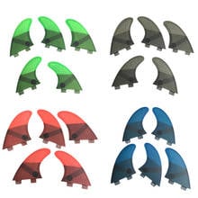 Surfing 5pcs FCS Fins G5 with GL Fin Honeycomb Fibreglass Fins G5+GL Green Black Red Blue FCS Quilhas Fins 2024 - buy cheap