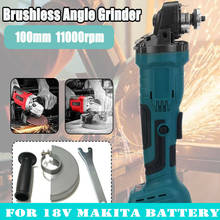 800W 18V Brushless Cordless Impact Angle Grinder For Makita Battery 100/125mm Impact Cutting Grinding Machine Polisher DIY 2024 - buy cheap