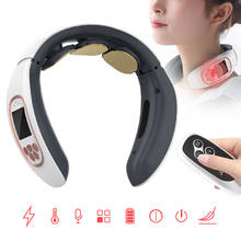 4D Electric Neck Pulse Massager Pain Relief Tool Health Care Relaxation Cervical Vertebra Physiotherapy Kneading Massage Machine 2024 - buy cheap