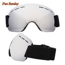 Óculos de ski snowboard, sem moldura, à prova de vento, proteção uv com faixa elástica ajustável 2024 - compre barato