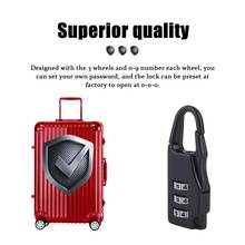 1pcs New Security 3 Combination Travel zinc alloy Suitcase Luggage Bag Jewelry Boxes Tool Chests Code Lock Zipper Padlock 2024 - buy cheap