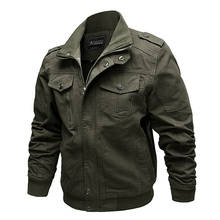 Militar bomber jacket homens outono inverno blusão jaquetas de alta qualidade algodão casaco masculino casual casaco exército força roupas 2024 - compre barato