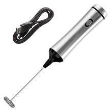 Usb Chargeable Double Spring Whisk Head Electric Milk Frother Milk Foamer Mixer U1JE 2024 - buy cheap