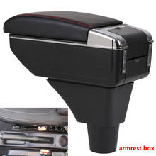 For Sandero Expression armrest box central Store content Storage box armrest box with cup holder ashtray USB interface 2024 - buy cheap