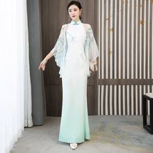 Vestido tradicional chinês hanfu qi pao feminino retrô cheongsam vestido chinês vintage oriental qipao ao dai vestido ta2332 2024 - compre barato