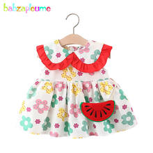 Summer Newborn Clothes For Baby Girls Princess Dress Cute Flowers Sleeveless Cotton Toddler Dress+Bag Infant Clothing Set BC2025 2024 - buy cheap