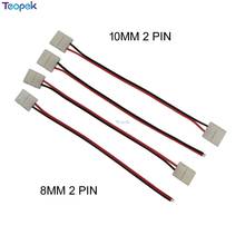 5pcs 2pin 3pin 4pin 5pin 6pin Led Connector Electronic Solderless Adapter 1 Clip Or 2 side Clip For Led Strip Tape RGB CCT RGBW 2024 - buy cheap