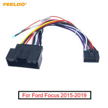 FEELDO Car Audio 16Pin Adaptor Wiring Harness Power Calbe For Ford Escort 2015+ Aftermarket Stereo Installation Kits 2024 - buy cheap