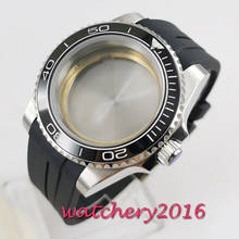 40mm sapphire glass black ceramic bezel Watch Case set fit 2836 miyota 8215 MOVEMENT 2024 - buy cheap