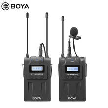 Boya BY-WM8 pro k1 uhf sistema de microfone sem fio 48 canais 100m faixa display lcd para dslr câmera filmadora eng efp filme vlog 2024 - compre barato