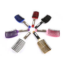 Girls Women Hair Scalp Massage Comb Hairbrush Bristle Nylon Wet Dry Curly Detangle Hair Brush Salon Hairdressing Styling Tool 2024 - buy cheap