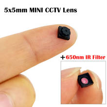1/5 HD 4.99mm 5X5 Lens 50 Degrees Viewing Built-in 650nm IR Filter Mini CCTV Lens for ALL HD Mini CCTV Cameras 2024 - buy cheap