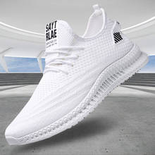 Baideng-zapatillas de correr para hombre, zapatos deportivos ligeros para correr, baratos, con cordones blancos y negros, para verano, 2020 2024 - compra barato