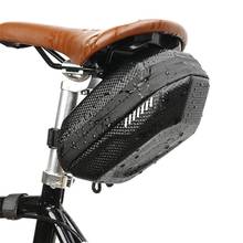 Bike Seat Saddle Bag Waterproof Bike Repair Tools PU+EVA Hard Shell Bag For Cycling Mountain Road Bike Tail Seatpost Hard Bag 2024 - buy cheap