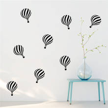 colorful hot air balloon wall stickers home decor living room baby room nursery wall decals diy wallpaper vinyl mural art 2024 - buy cheap