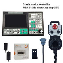 Special offer 5-axis offline CNC controller set 500KHz motion control system 7-inch screen 6-axis emergency stop handwheel SMC5 2024 - buy cheap