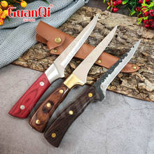 Cuchillo de deshuesar de acero inoxidable con cubierta, cuchillo de pesca, cuchillo de carnicero, pelar y matar cerdos, cuchillo para cortar carne 2024 - compra barato