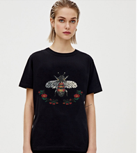 women's designer T-shirt Hot drill cotton 100% young girls's  T-shirt Diamond stone short sleeve shirt fashion summer T-shirt 2024 - buy cheap