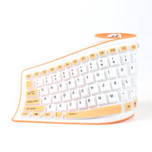 Foldable Silicone Keyboard USB Wired Silicon Flexible Soft Waterproof Roll Up Silica Gel Keyboard for PC Laptop Notebook GK99 2024 - buy cheap