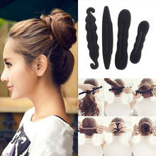 4Pcs Women Magic Foam Sponges Styling Hair Clip Device Donut Quick Accessories Hair Styling Twist Bun Maker Hair Braiding Tool 2024 - buy cheap