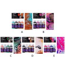 60ML Pigment Acrylic Paint Set Fluid Marbling Paint Acrylic Pouring Medium Drawing Tool For Artist DIY Art Supplies 2024 - buy cheap
