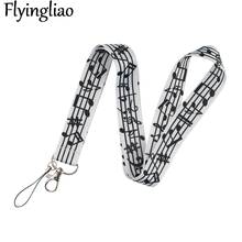 Musical symbol Lanyard for Keys Phone Cool Neck Strap Lanyard for Camera Whistle ID Badge Cute webbings ribbons Gifts Decoration 2024 - buy cheap