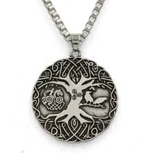 Norse Viking Amulet Necklace Pendant Soldiers Crow Tree OF life Necklace Trinity Talisman necklaces For women Jewelry 2024 - buy cheap